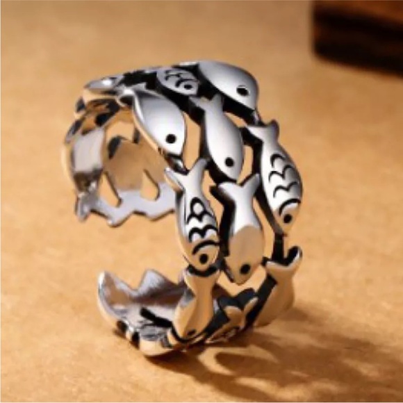 Fish Design Ring Adjustable - Picture 4 of 15